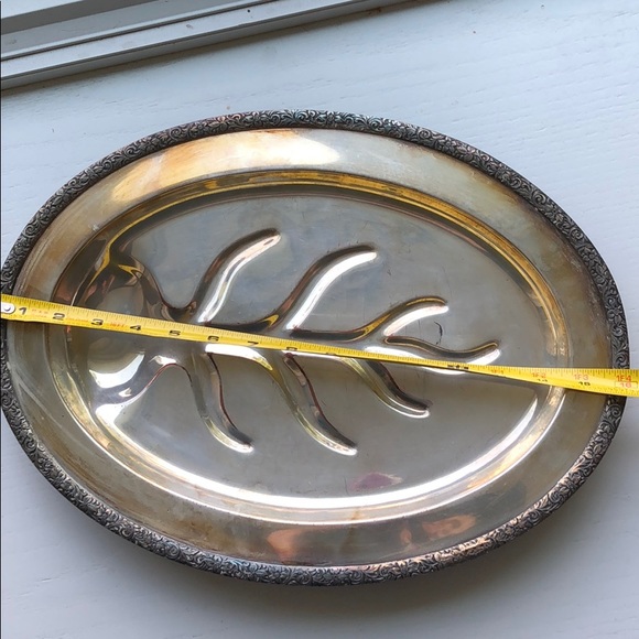 Silver plated serving platter - Picture 6 of 7